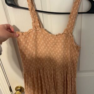 Peach Sleeveless Dress